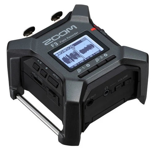 Zoom F3 2-Channel/2-Track Field Recorder, Bundle with 64GB Memory Card, TAPH100
