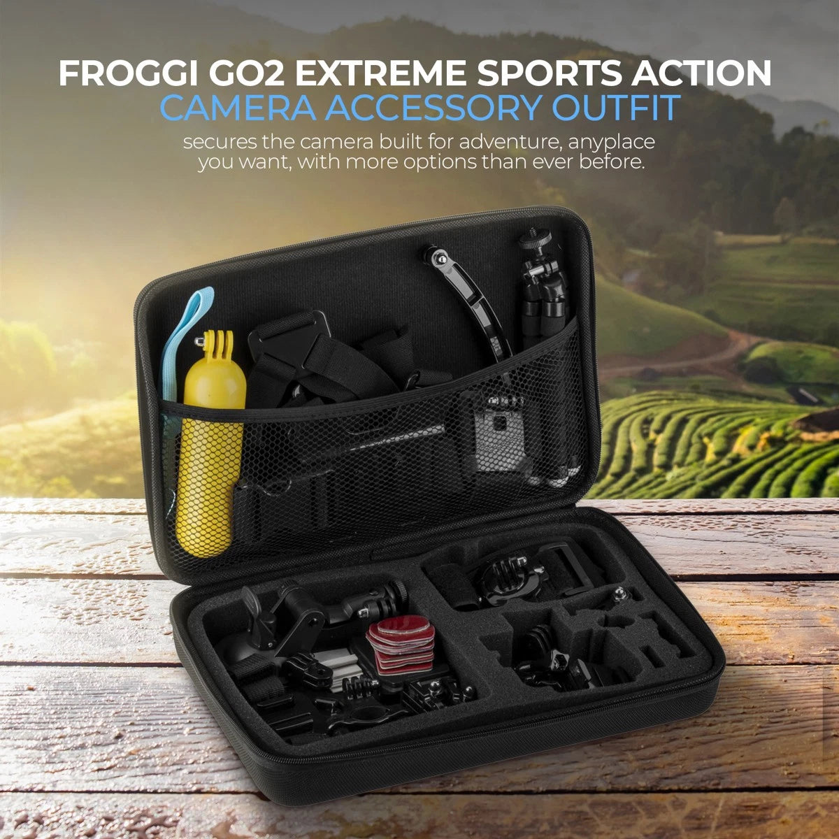 DJI Osmo Action 4 Camera Standard Combo, Bundle with Froggi Extreme Sport Access