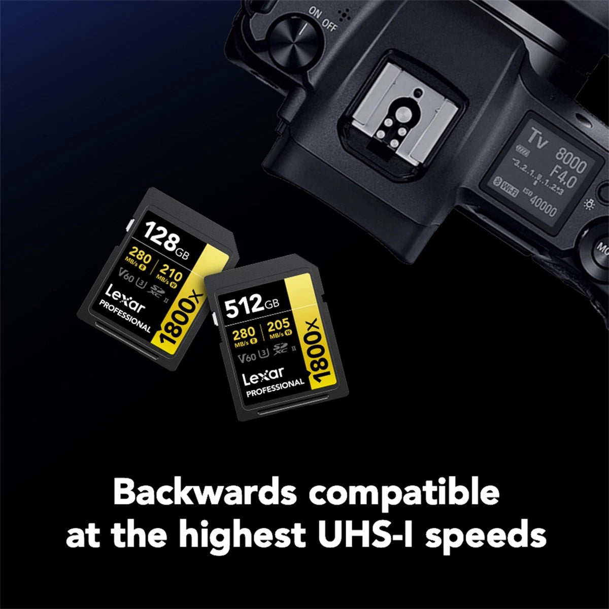 Lexar GOLD Series Professional 1800x 512GB UHS-II SDXC Memory Card