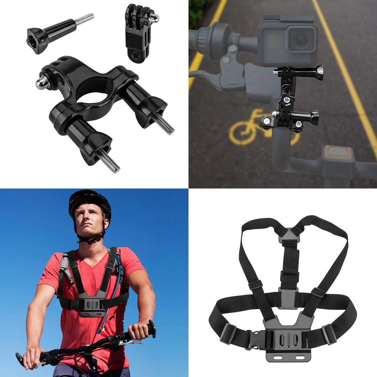 DJI Osmo Action 4 Camera Standard Combo, Bundle with Froggi Extreme Sport Access